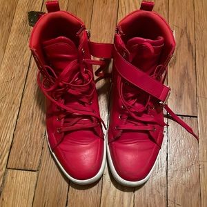 Aldo Red High Top Shoes